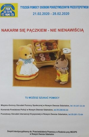 plakat &quot;Nakarm się Pączkiem Nie Nienawiścią